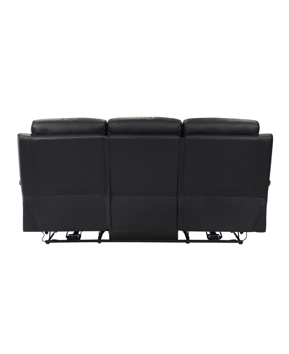 Shop Homelegance White Label Rittman 87" Power Double Reclining Sofa In Black