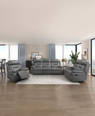 White Label Corvallis 87" Double Reclining Sofa