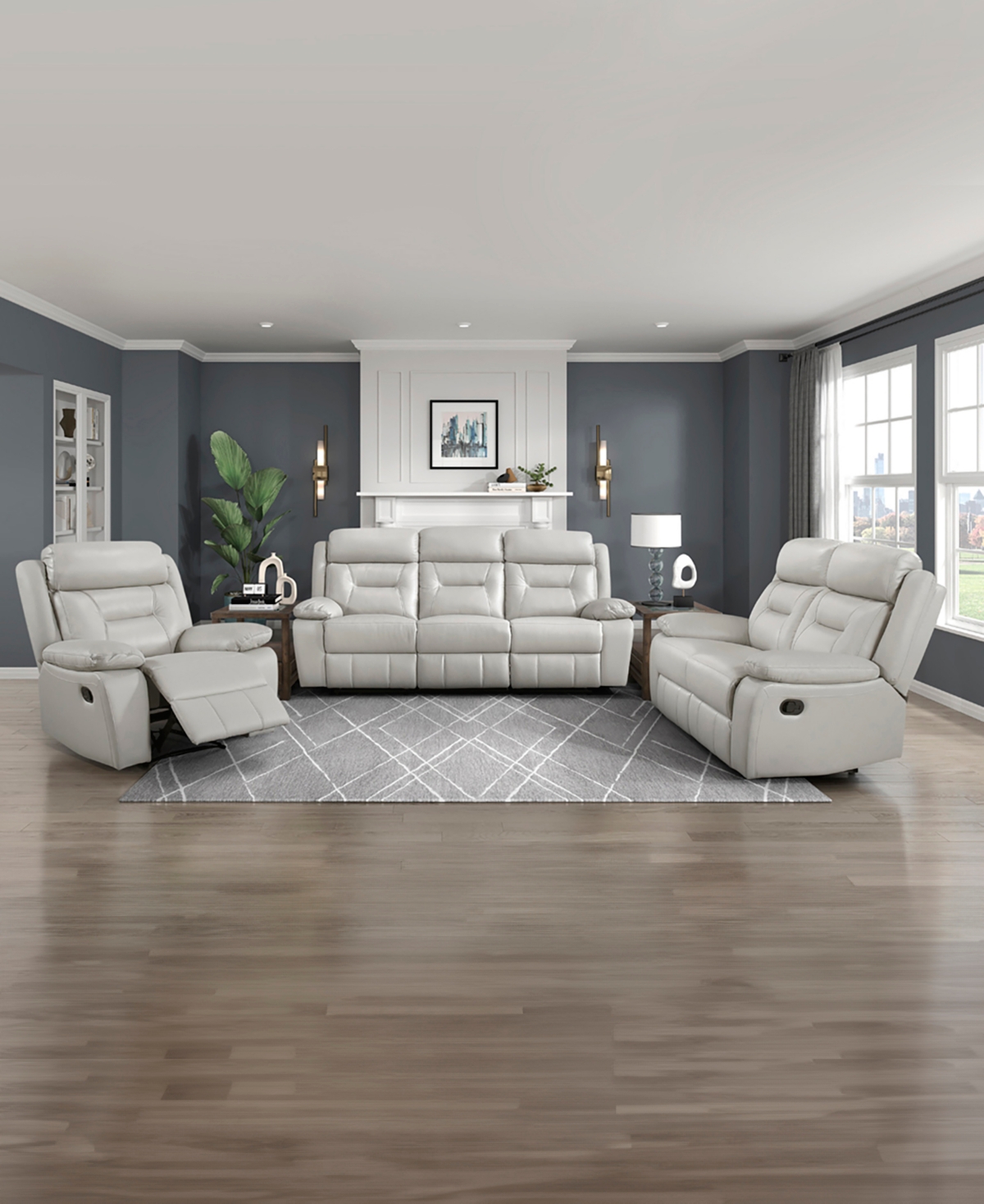HOMELEGANCE WHITE LABEL CORVALLIS 40" RECLINING CHAIR 