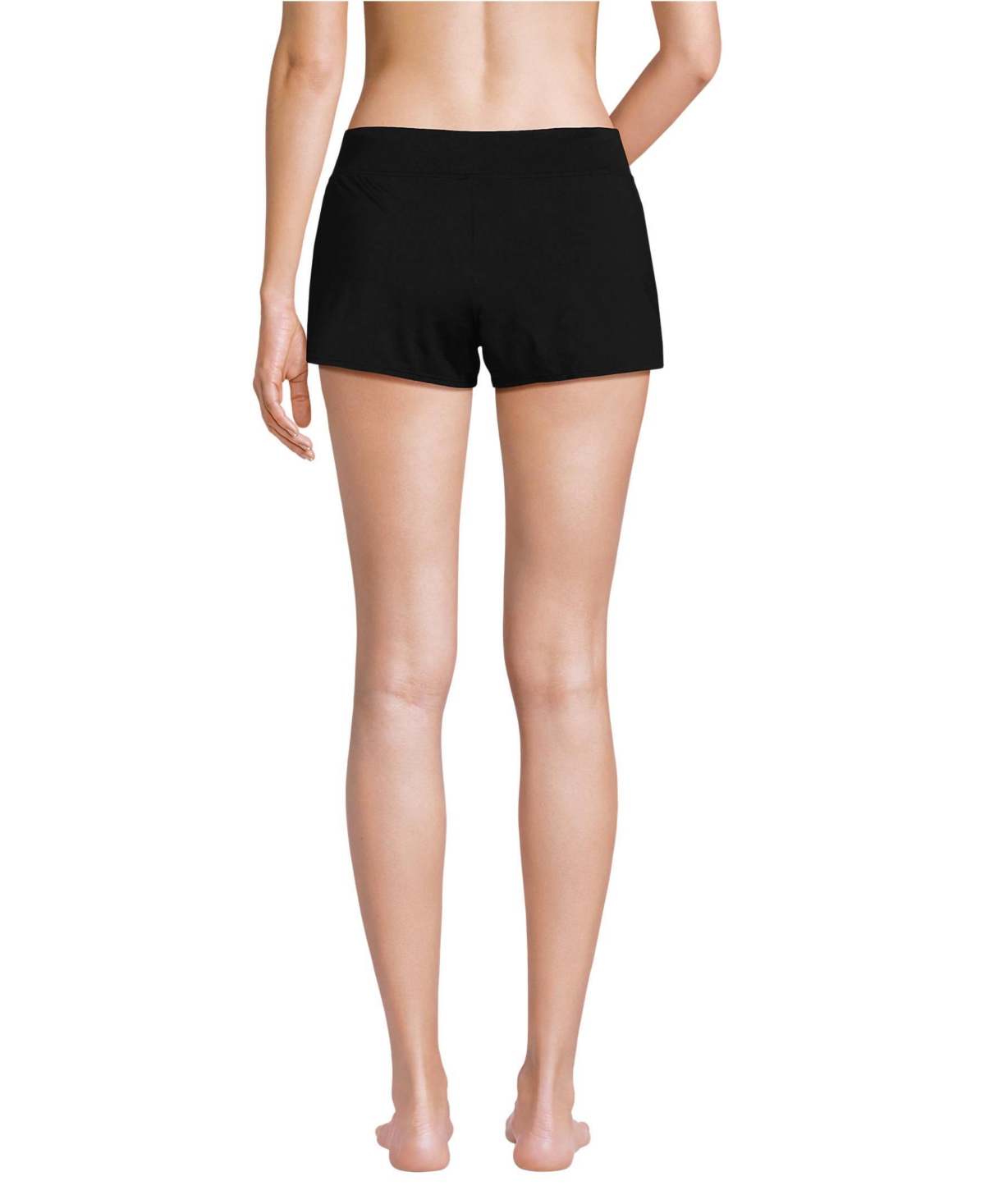 Lands' End Women's Chlorine Resistant Smoothing Control Curvy 3" Swim Shorts
