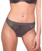 Adore Me Women's Larina Thong Panty - Dark grey