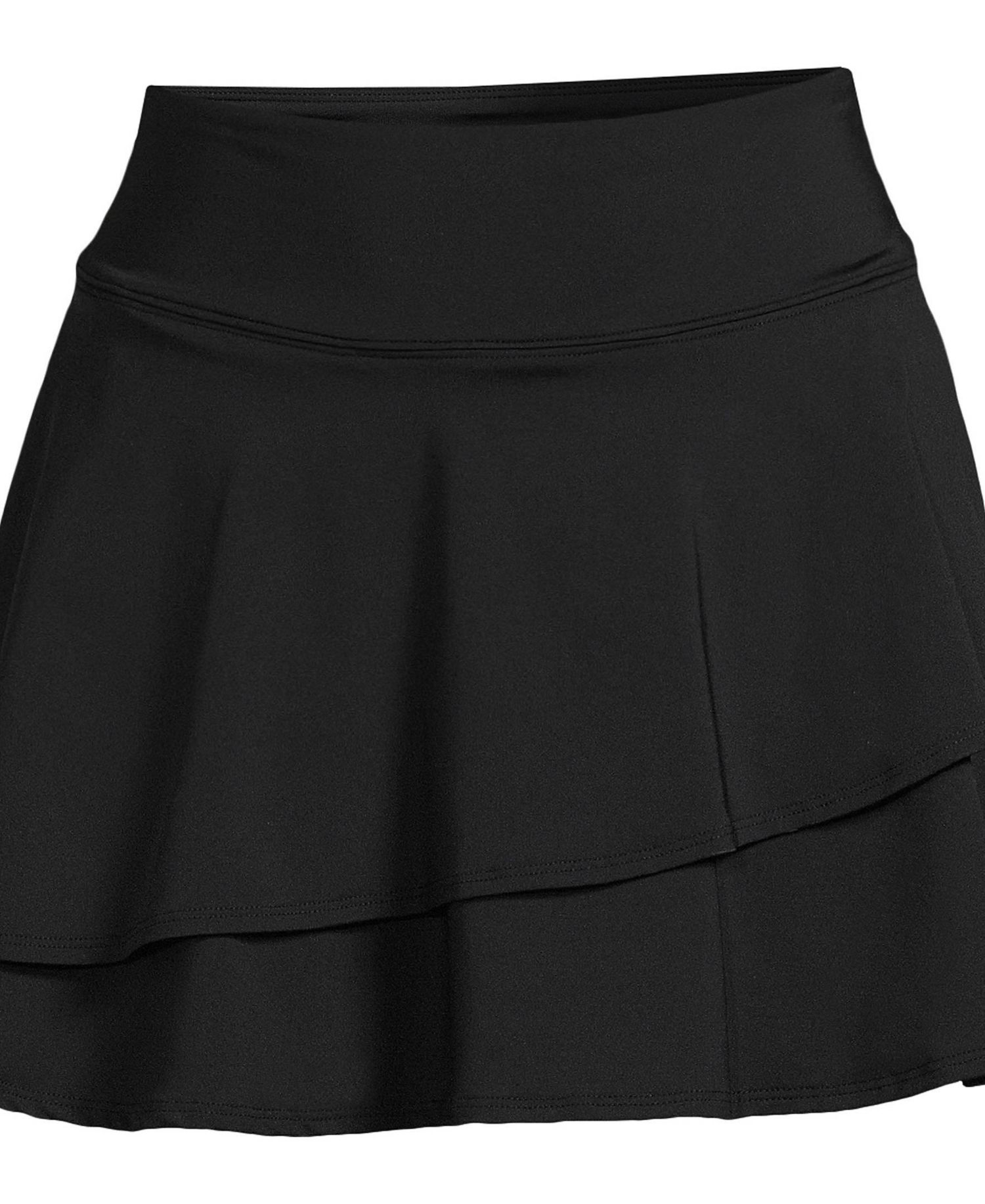 Plus Size High Waisted Tulip Hem Swim Skort