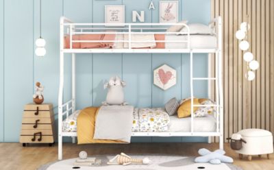Full XL Over Queen Metal Bunk Bed
