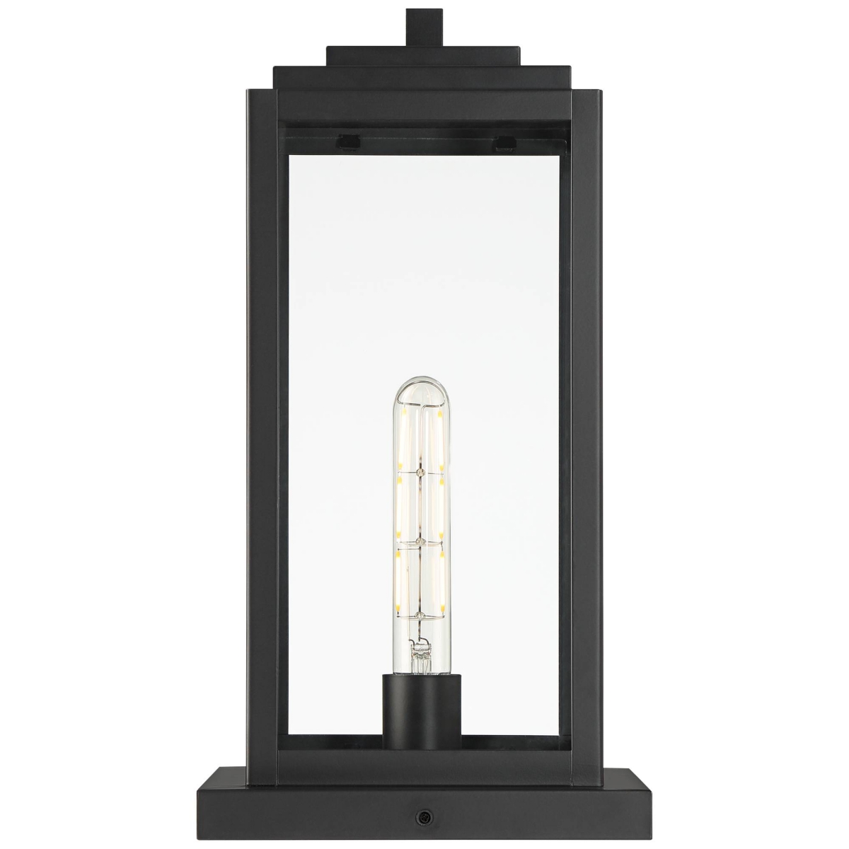Titan Modern Outdoor Pier Mount Light MatteClear Glass Shade for Post Exterior Barn Deck House Porch Yard Patio Outside Garage Front Door