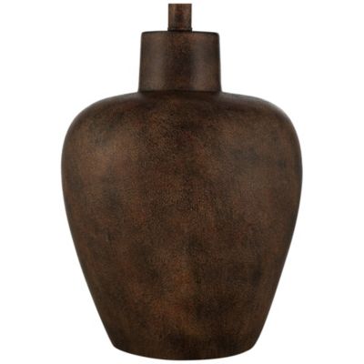 Glenn Rustic Farmhouse Table Lamps 27" Tall Set of 2 Dark Terra Cotta Tapered Fabric Drum for Bedroom Living Room Bedside Nightstand Home