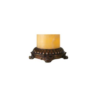 Traditional Table Lamp with Nightlight 28.5" Tall Bronze Onyx Column Off White Bell Shade for Living Room Family Bedroom