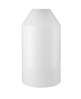 Felix Modern Accent Table Lamps 19" High Set of 2 White Metal Mushroom Dome Shade for Bedroom Living Room Bedside Nightstand Office Kids