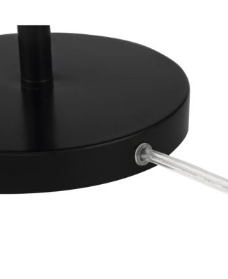 Rhys Modern Mid Century Luxury Accent Table Lamps 19 1/2" High Set of 2 Black Metal Dome Shaped Shade for Bedroom Living Room Bedside