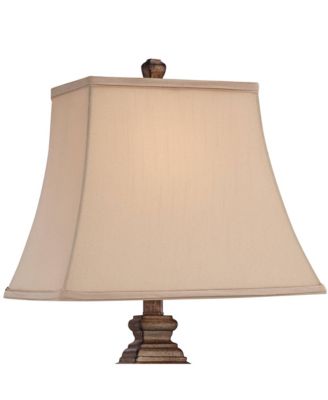 Edgar 29" Tall Curved Urn Traditional End Table Lamp Brown Bronze Finish Single Living Room Bedroom Bedside