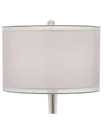 Swift Modern Table Lamp 30 1/2" Tall Mercury Glass Double Shade for Bedroom Living Room House Bedside Nightstand Office Entryway