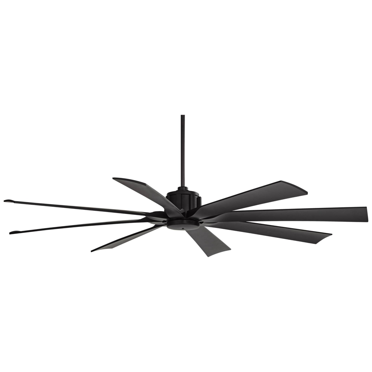 Possini Euro Design Defender Modern Indoor Outdoor Ceiling Fan with Remote Control MatteDamp Rated for Patio Exterior House Home Porch Gaze