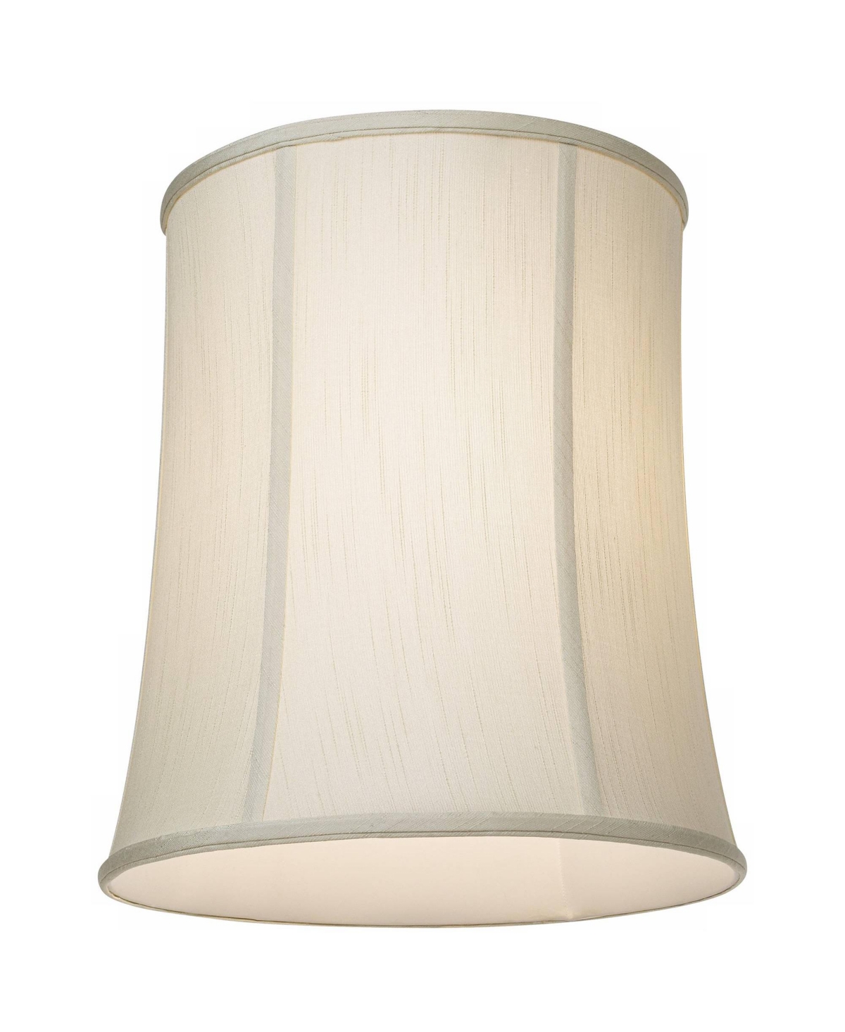Creme Medium Deep Drum Lamp Shade Top x Bottom x High (Spider) Replacement with Harp and Finial - Imperial Shade