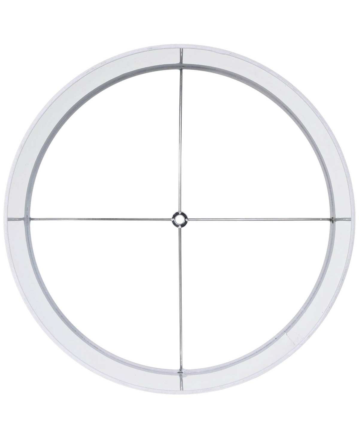 Set of 2 Hardback Drum Lamp ShadesMedium Top x Bottom x High Spider with Replacement Harp and Finial Fitting - Spring crest - White