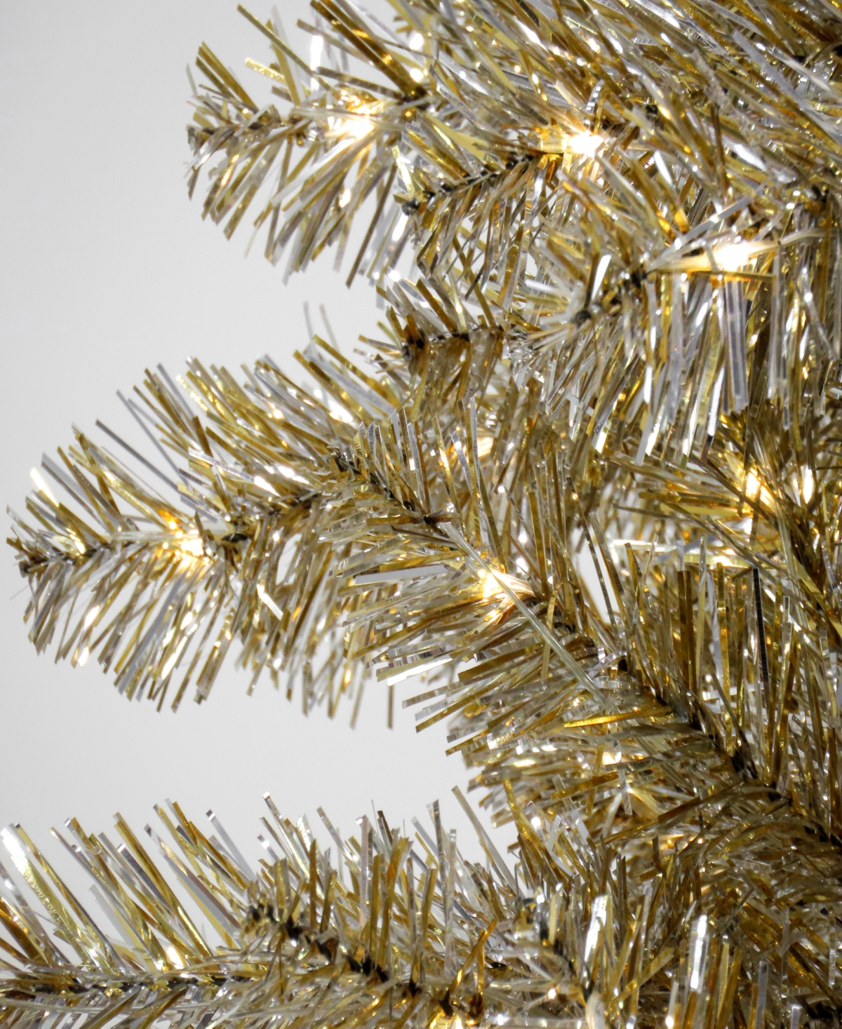 National Tree Company Pre-LitMetallic Artificial Christmas Tree 7.5 ft. - Platinum
