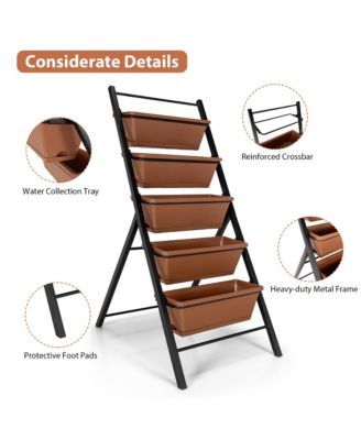 5-tier Vertical Garden Planter Box Elevated Raised Bed