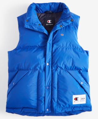 Men's Solid-Color Quilted Puffer Vest