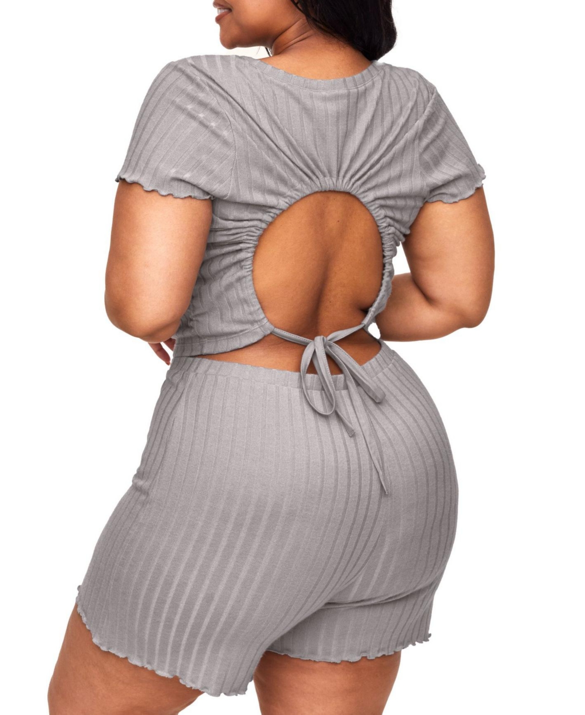 Adore Me Plus Size Lilliana T-Shirt & Shorts Set
