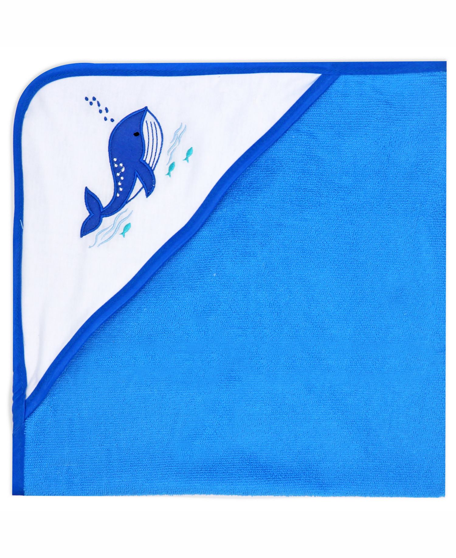 Boys and Girls 2 Pack Embroidered Hooded Bath Towel and Wash Cloth Set