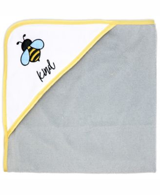 Boys and Girls 2 Pack Embroidered Hooded Bath Towel and Wash Cloth Set