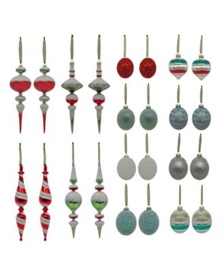 HGTV Home Collection 24 Piece Nostalgic Traditions Ornaments