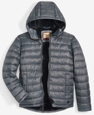 Men's Sherpa Lined Hooded Puffer Jacket