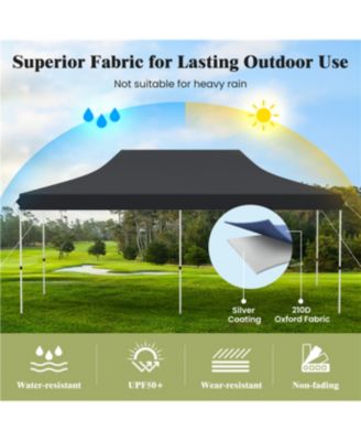 10 x 20 FT Pop-up Canopy Tent with Carrying Bag
