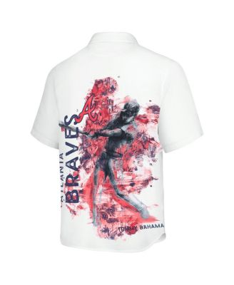 Men's White Atlanta Braves Veracruz Ace Islanders Button-Up Shirt