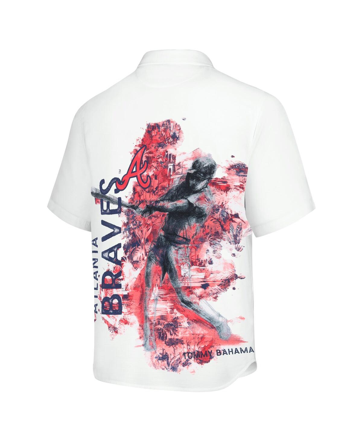 Tommy Bahama Men's White Atlanta Braves Veracruz Ace Islanders Button-up Shirt In White