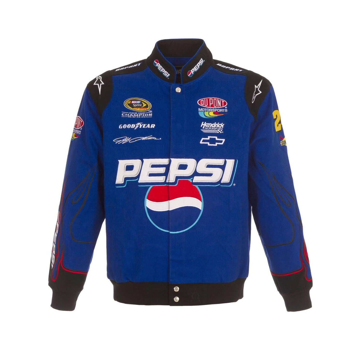 Men's Royal Jeff Gordon Pepsi Full-Snap Twill Uniform Jacket