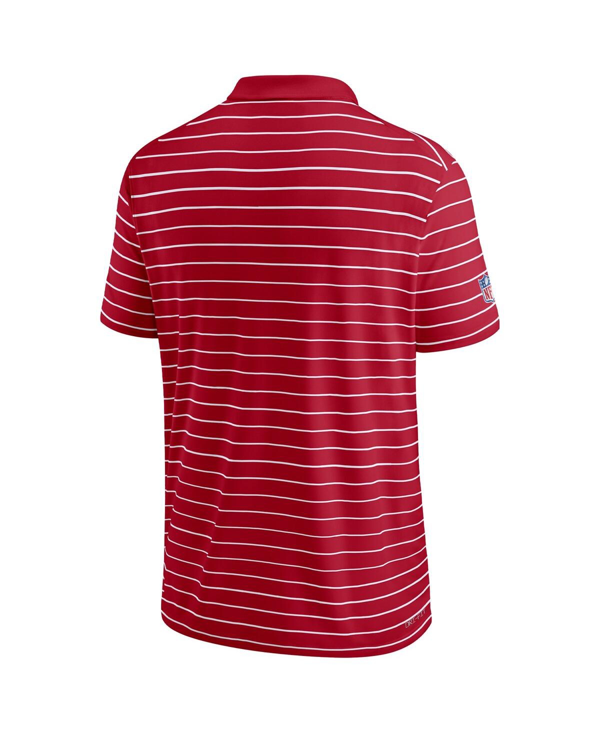 Nike Men's Scarlet San Francisco 49ers 2022 Sideline Lock Up Victory Performance Polo In Scarlet,white