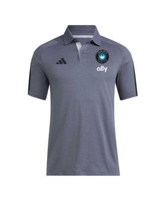 Men's Gray Charlotte FC 2024 Training Polo Shirt