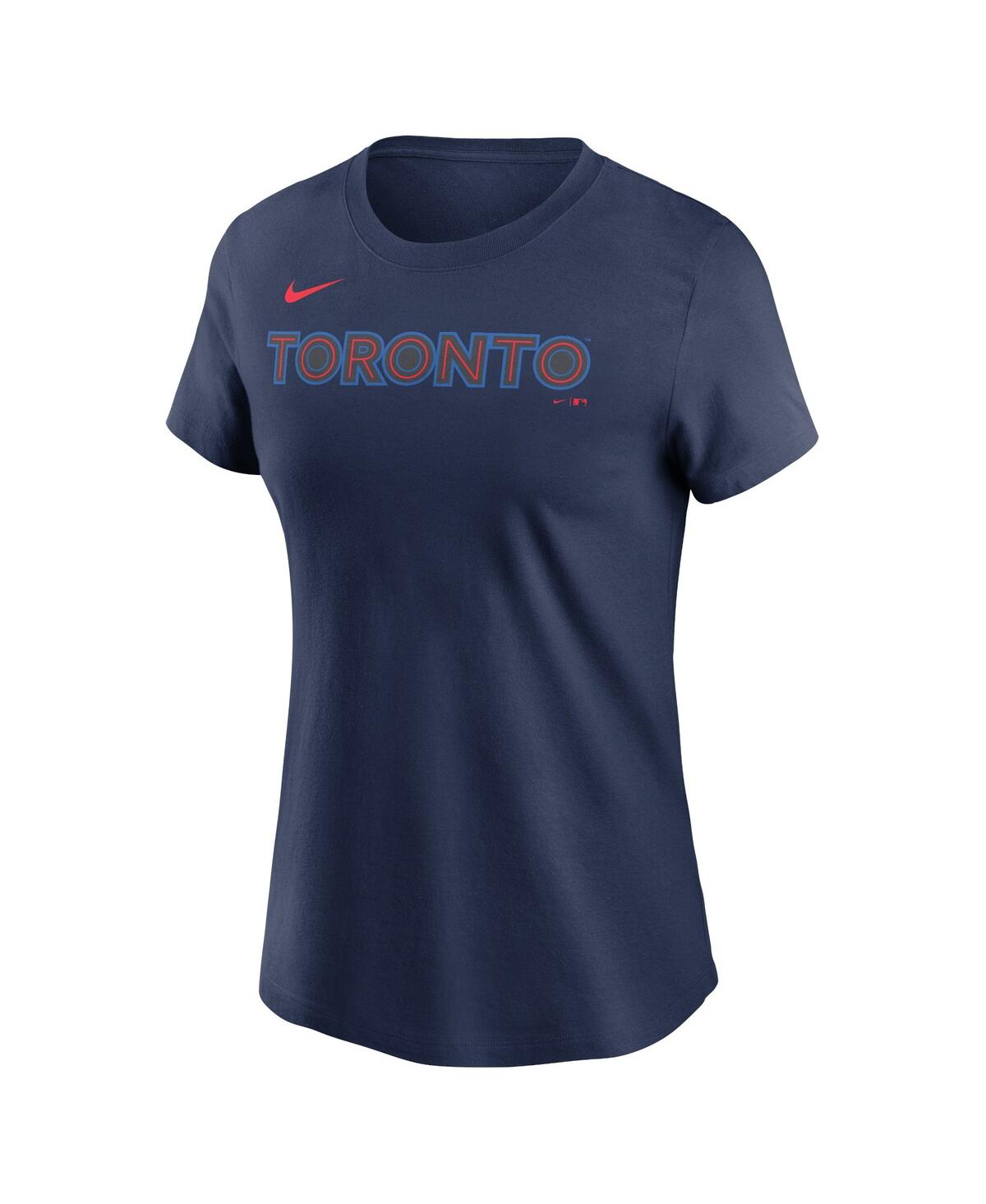 Nike Women'sToronto-Blue Jays 2024 City Connect Wordmark T-Shirt - Navy