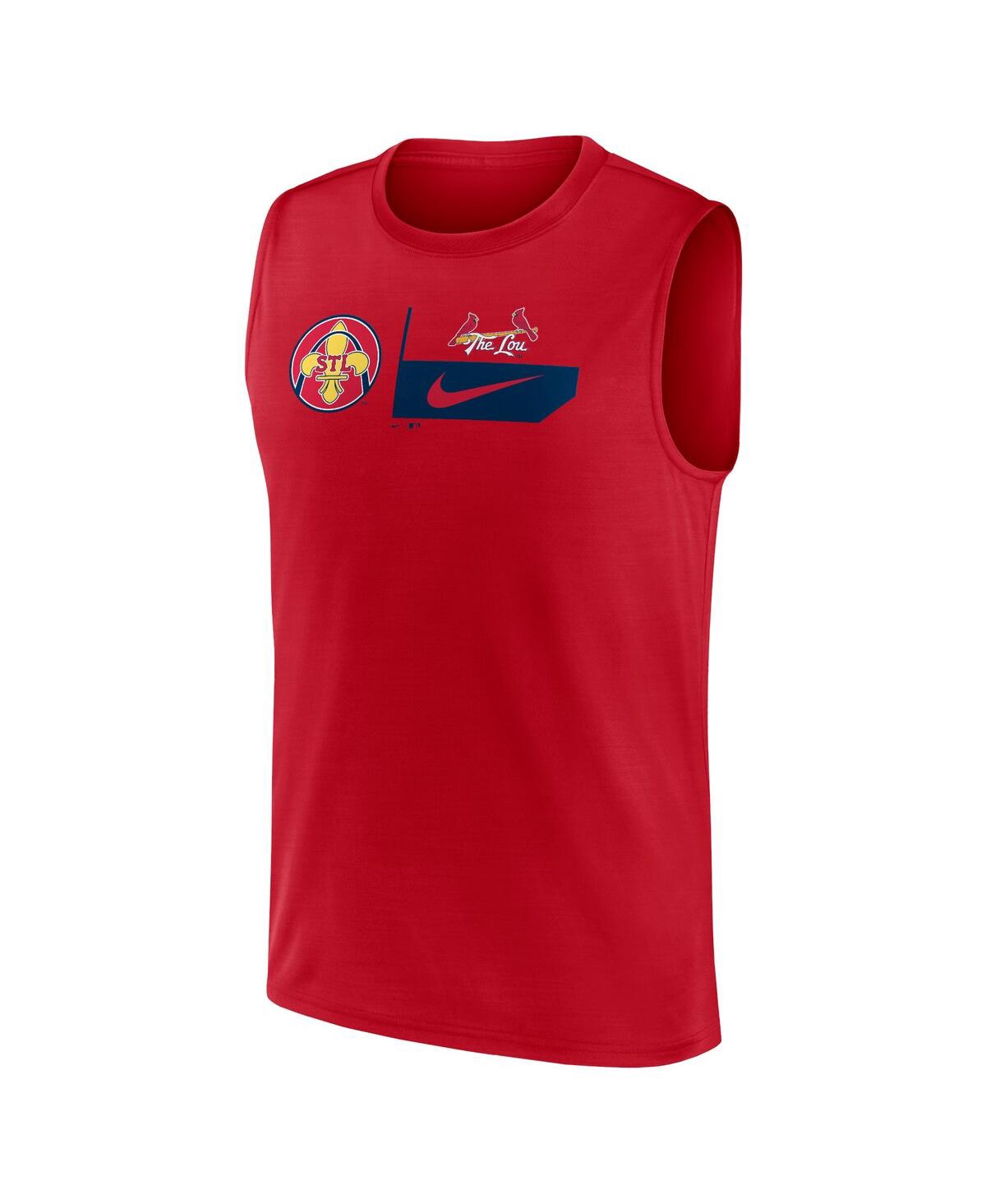 Nike Men'sSt. Louis Cardinals 2024 City Connect Muscle Tank Top - Red