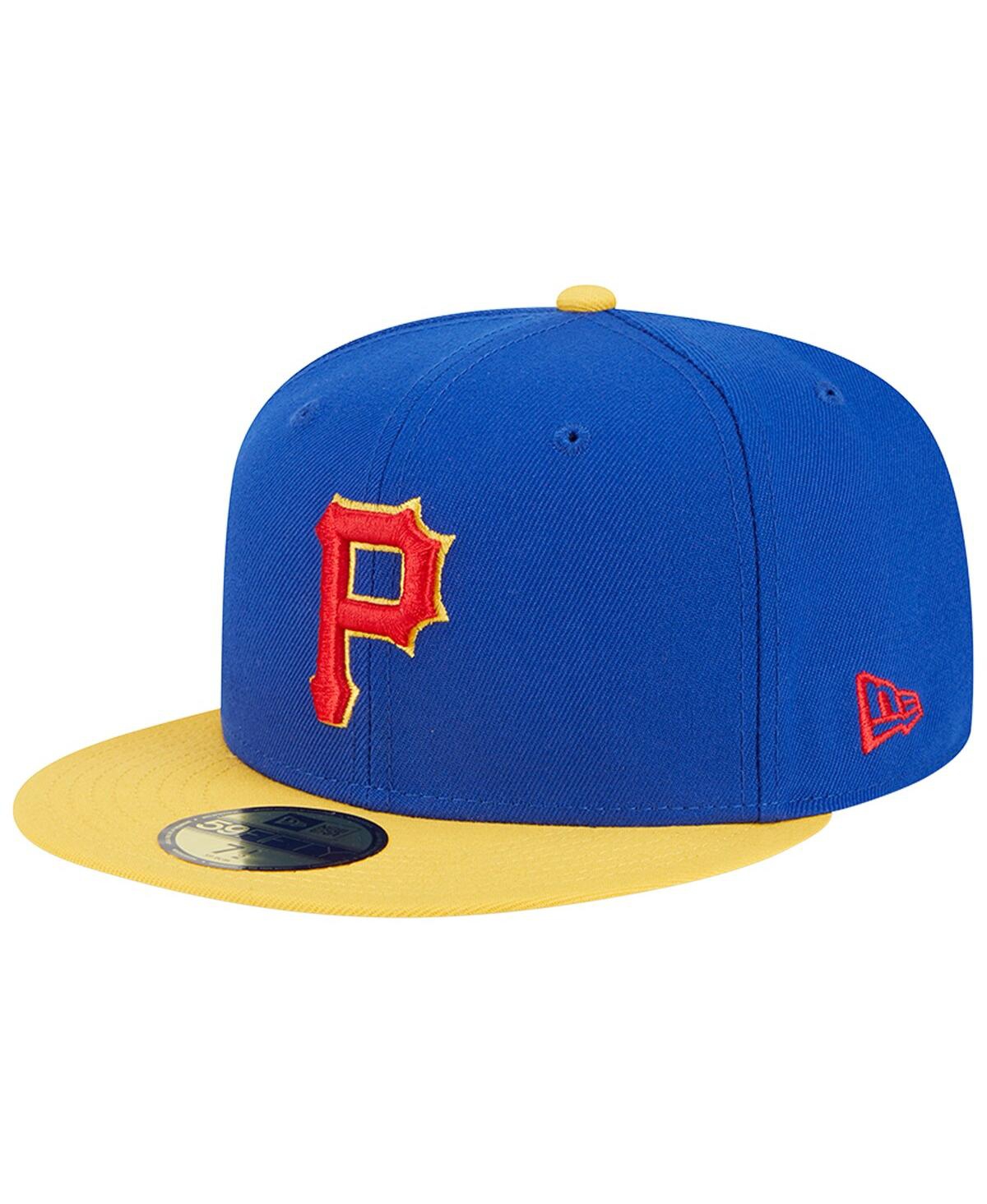 New Era Men'sYellow Pittsburgh Pirates Empire 59FIFTY Fitted Hat - Royal, Yellow