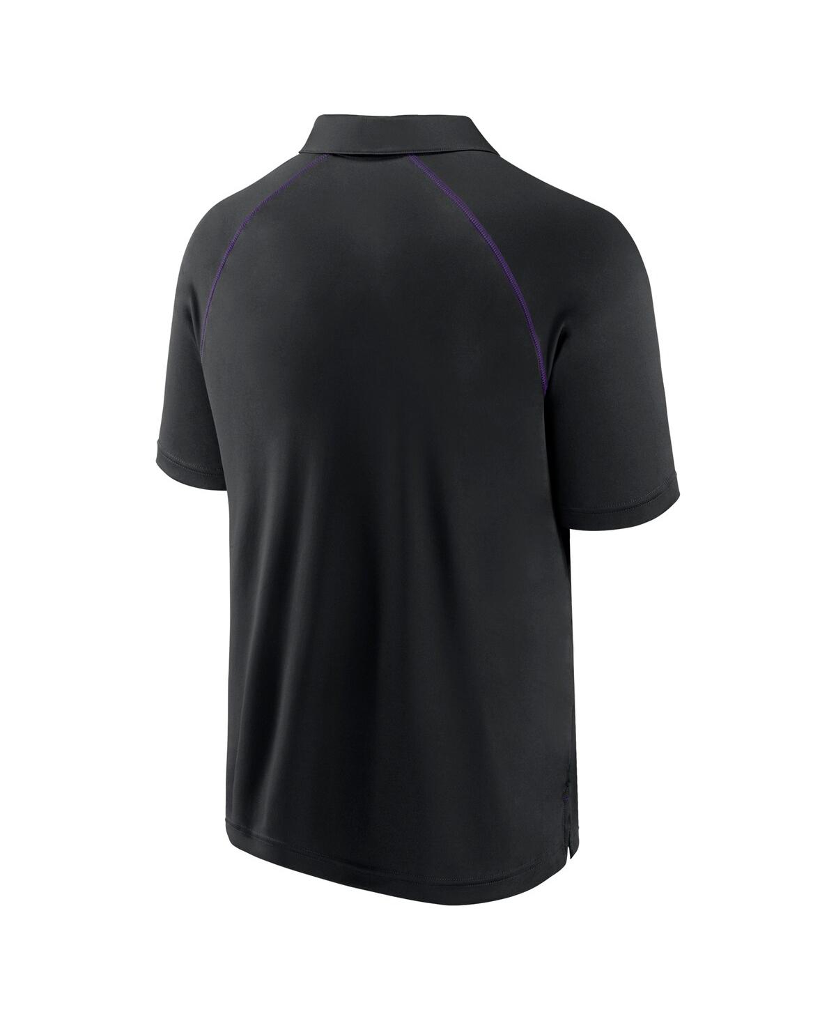 Fanatics Men'sColorado Rockies Strong Alone Raglan Polo - Black