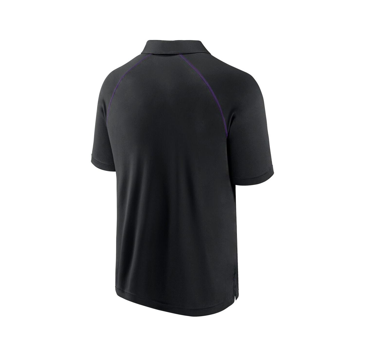 Men's Black Colorado Rockies Strong Alone Raglan Polo