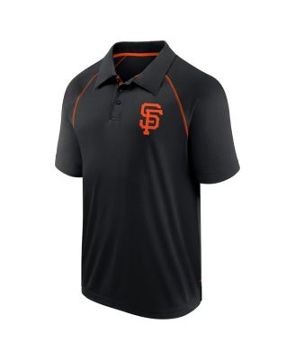 Men's Black San Francisco Giants Strong Alone Raglan Polo
