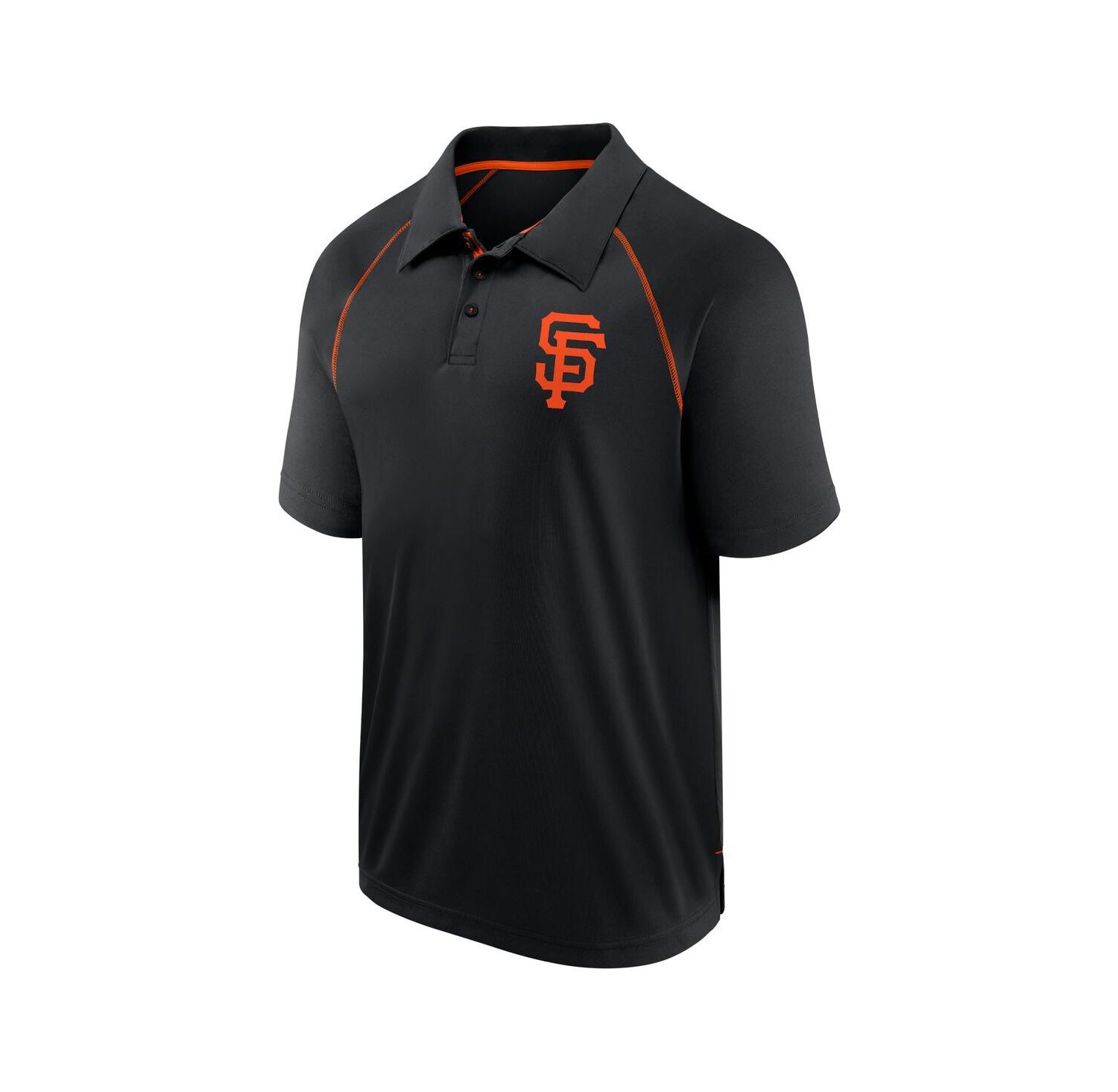 Men's Black San Francisco Giants Strong Alone Raglan Polo
