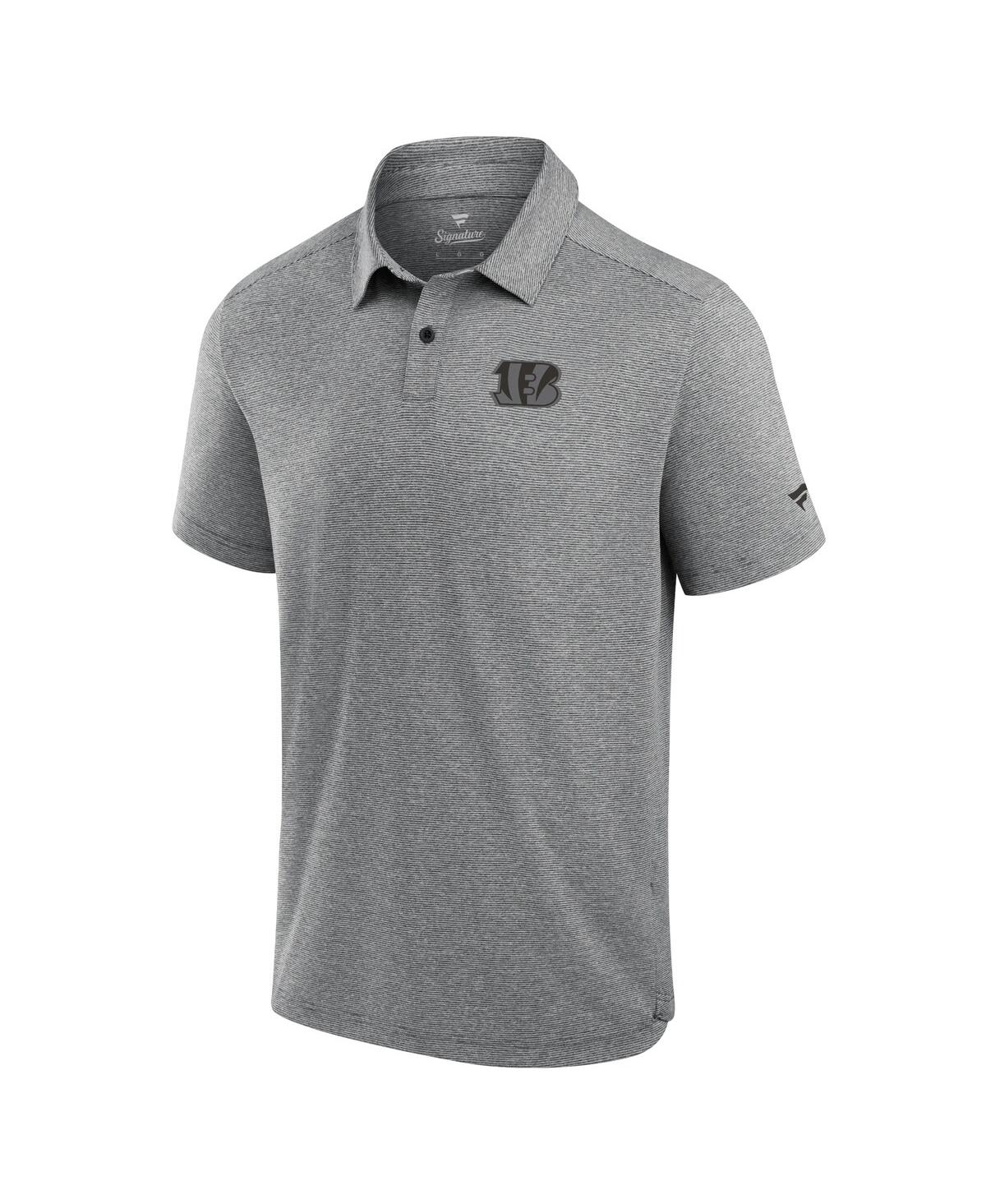 Fanatics Men's Black Cincinnati Bengals Front Office Tech Polo Shirt