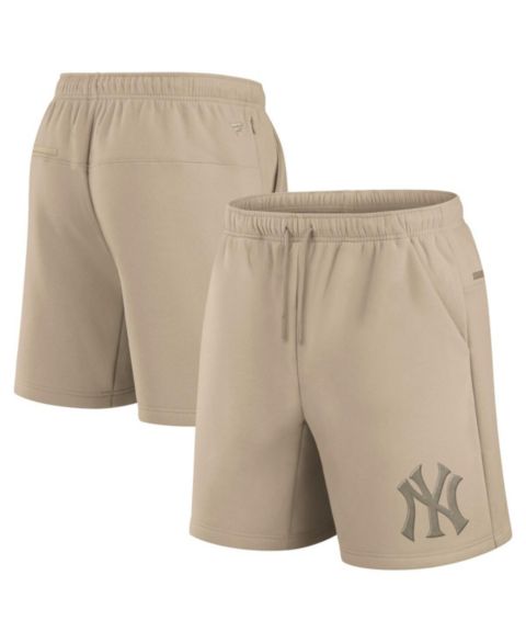 Шорты Fanatics Signature Khaki New York Yankees Elements Super Soft Fleece