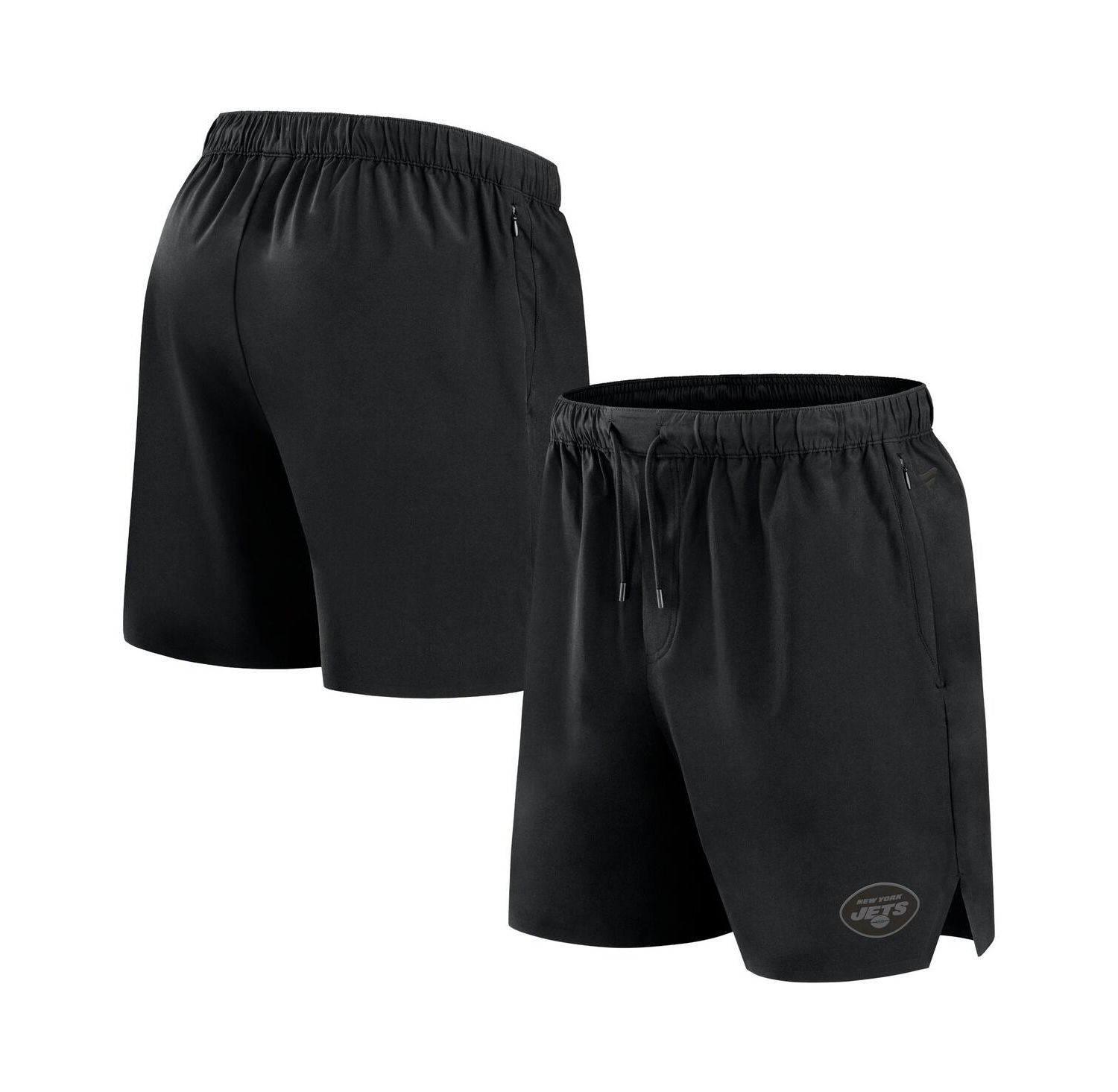 Men's Black New York Jets Front Office Woven Shorts