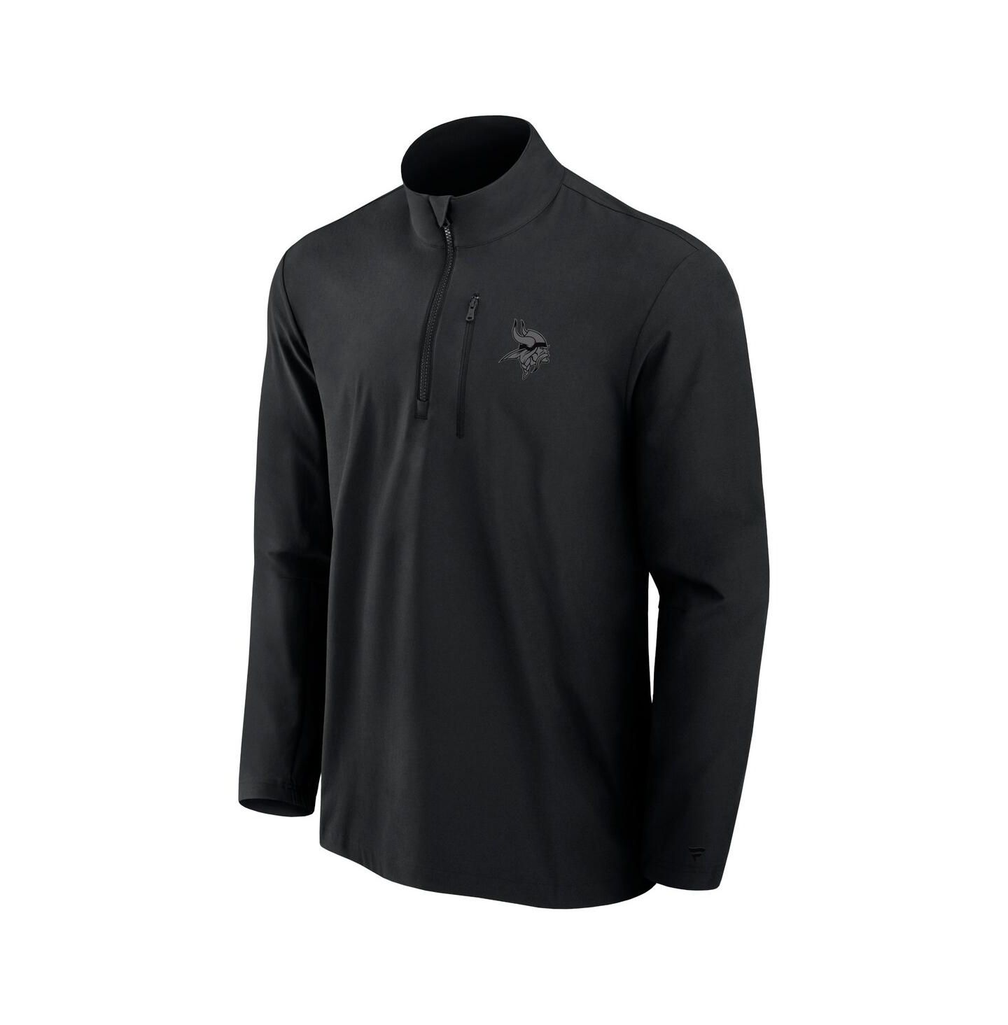 Мужская куртка Fanatics Signature Black Minnesota Vikings Front Office Woven Quarter-Zip — фото 3