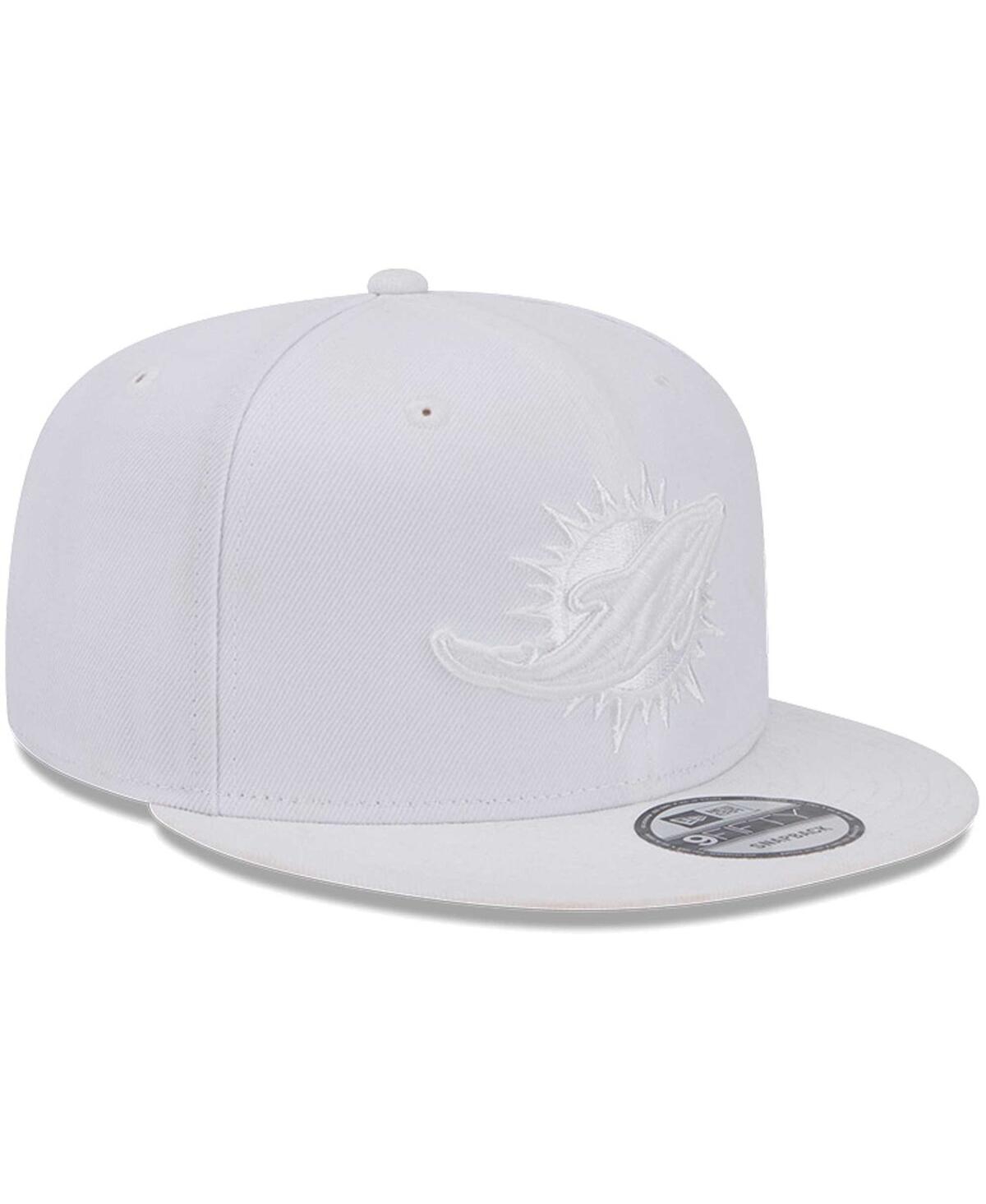 New Era Men's Miami Dolphins Maon White 9FIFTY Snapback Hat - White