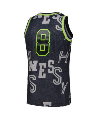 Men's Black NBA x Hennessy Hardwood Classics Neon Concrete Swingman Jersey