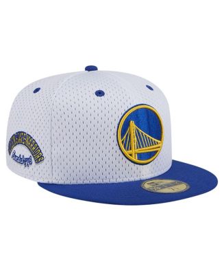 New Era Men's White/Royal Golden State Warriors Throwback 2Tone 59FIFTY ...