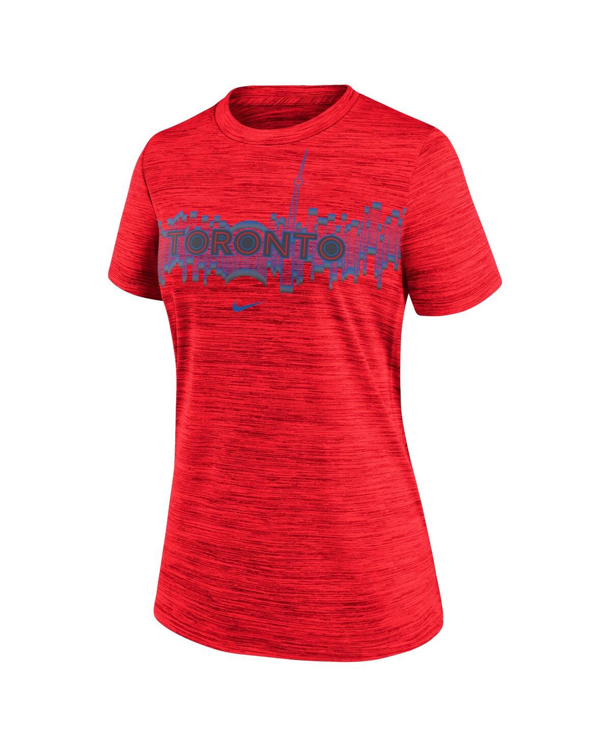 Nike Women's Red Toronto Blue Jays 2024 City Connect Velocity Performance Practice T-shirt In Red