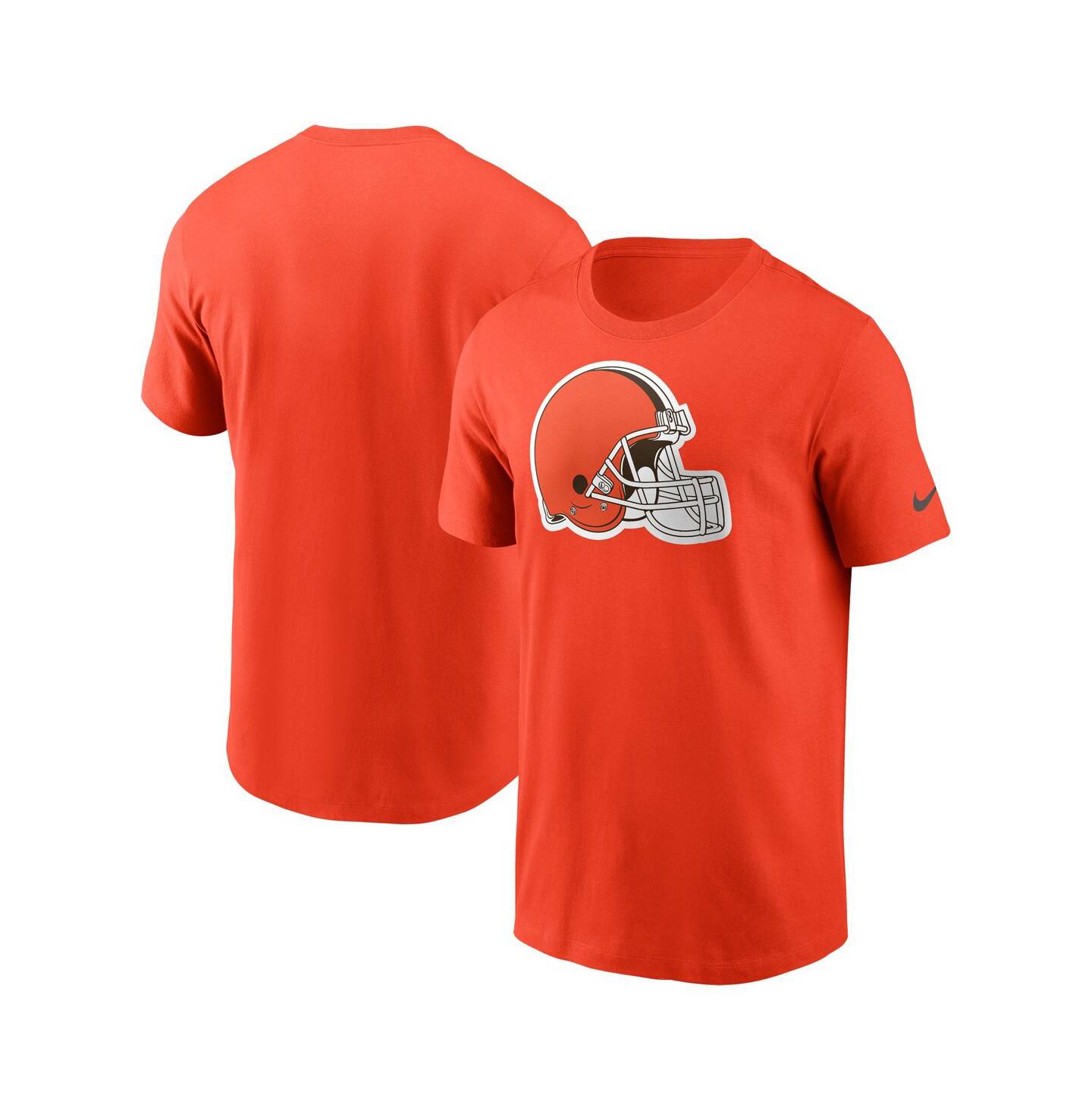 Мужская футболка Nike Orange Cleveland Browns Logo Essential — фото 1