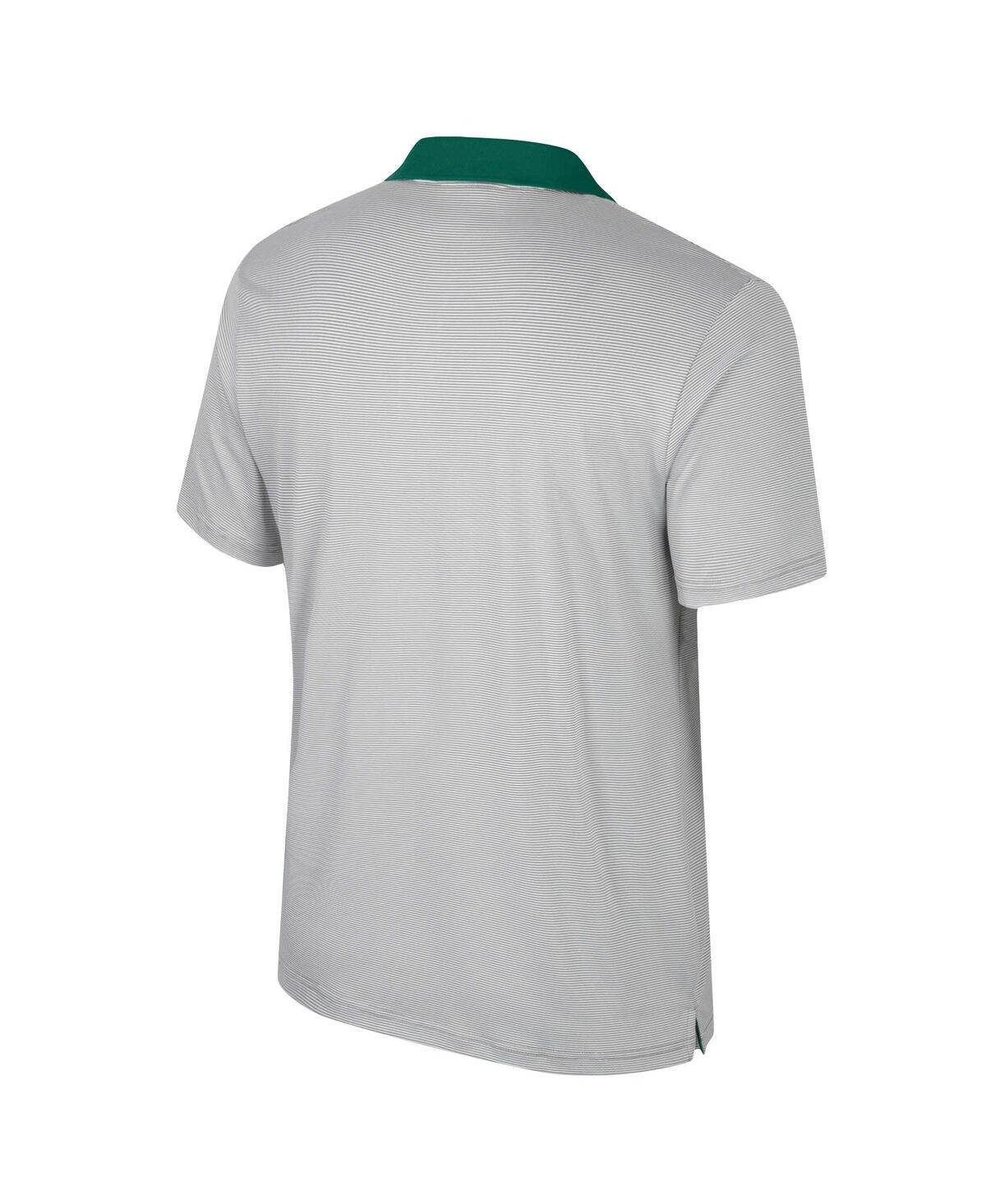 Colosseum Men's Gray Syracuse Orange Tuck Striped Polo Shirt In Gray
