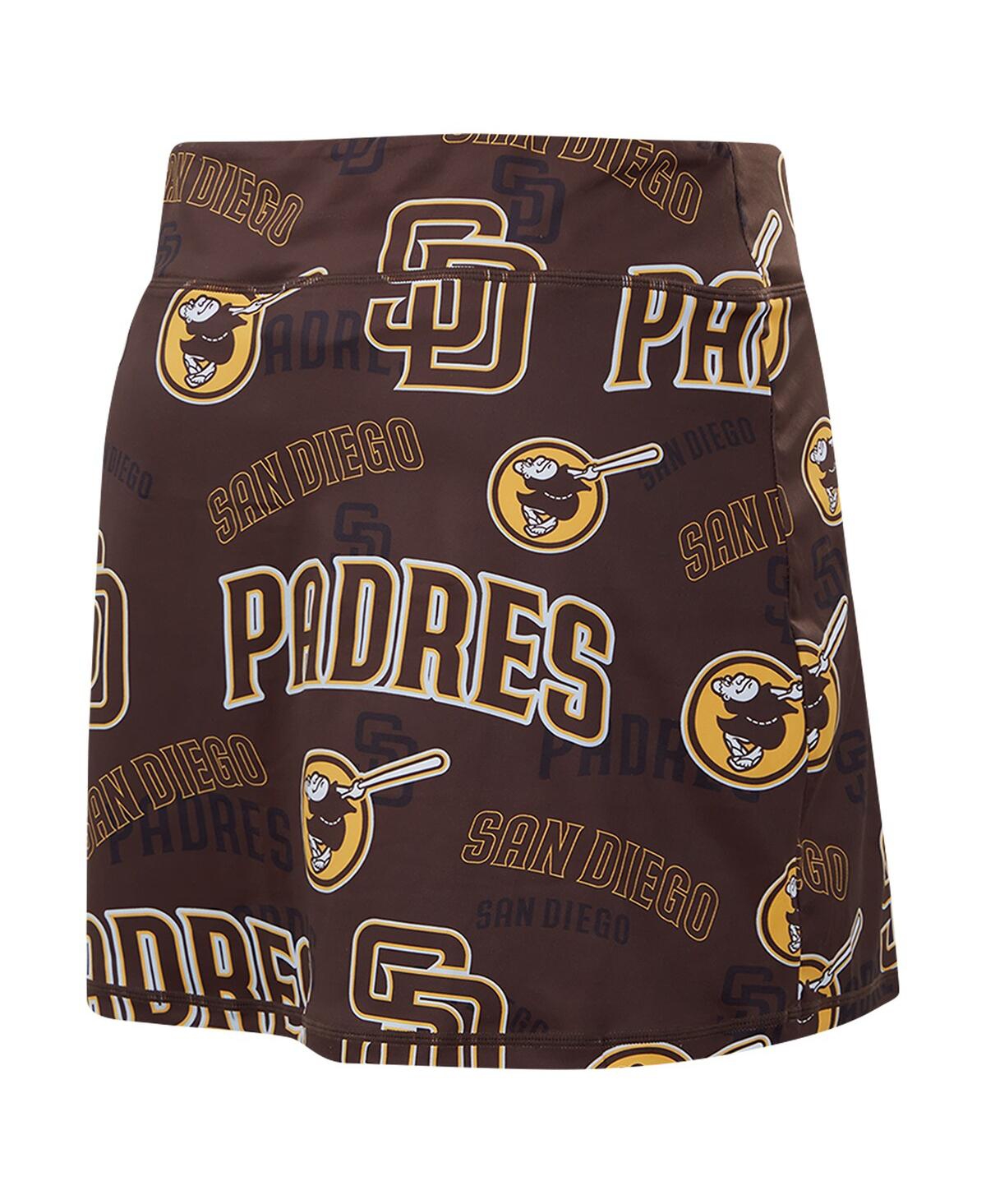 Pro Standard Women'sSan Diego Padres Toss Logo Lux Skirt - Brown