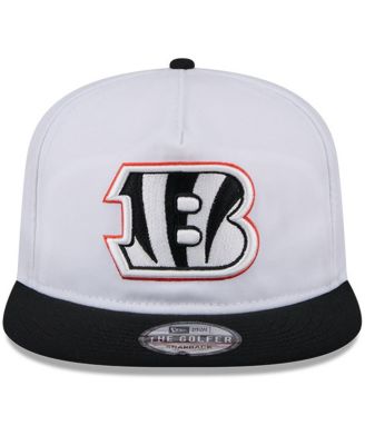 Men's White/Black Cincinnati Bengals 2024 NFL Training Camp Golfer Snapback Hat